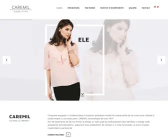 Caremil.net(Producator si Exportator Textile) Screenshot