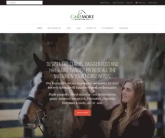 Caremorenutrition.com(CareMore Nutrition Equine Health) Screenshot