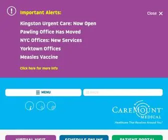 Caremountmedical.com(Healthcare Services in New York) Screenshot
