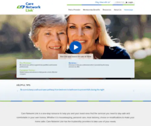 Carenetworklink.org(Care Network Link) Screenshot