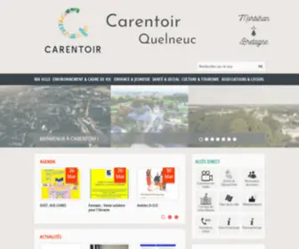 Carentoir.com(Site officiel de la mairie de Carentoir) Screenshot
