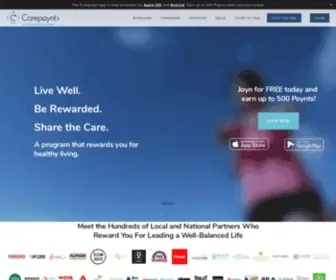 Carepoynt.com(The World's First Healthcare and Wellness Focused Rewards Program) Screenshot