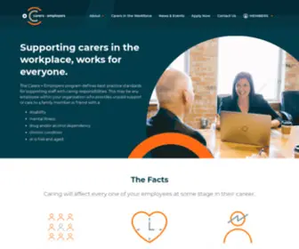 Carersandemployers.org.au(Carers + Employers) Screenshot