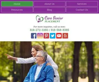 Careseniorplacement.com(Senior Placement Agencies) Screenshot