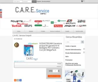 Careserviceonline.it(Vendita online Ricambi e Accessori per Elettrodomestici) Screenshot