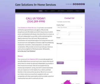 Caresolutionsihs.com(Care Solutions In) Screenshot