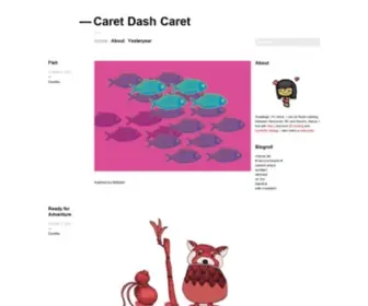 Caretdashcaret.com(Caret Dash Caret) Screenshot