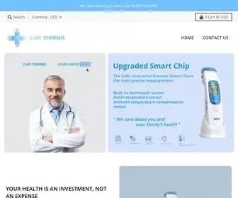 Carethermo.com(Zero-Contact Digital Infrared Thermometer, Contactless Temperature Gun) Screenshot