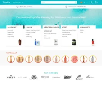 Carethy.de(Der weltweit größte Katalog für Wellness und Gesundheit) Screenshot