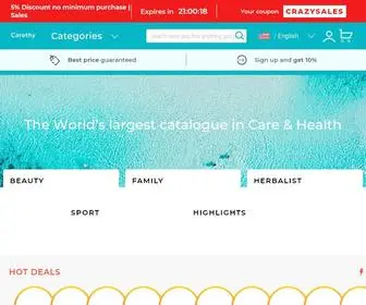 Carethy.net(The World’s largest catalogue in Care & Health) Screenshot
