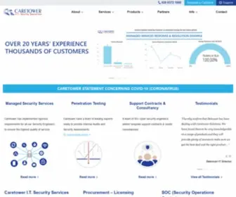 Caretower.com(Cyber Security Managed Service Provider) Screenshot