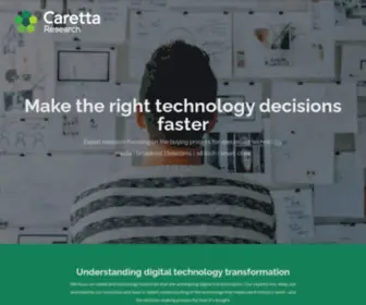 Carettaresearch.com(Technology buying research and consulting) Screenshot