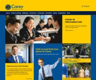 Carey.com.au(Carey Baptist Grammar School) Screenshot