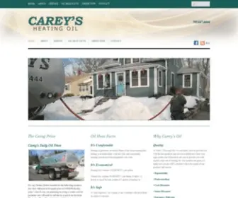 Careysoil.com(Carey's Discount Home Heating Oil Heat Delivery and Service in Hanson) Screenshot