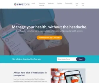 Carezone.com(Easily manage multiple medications and health info) Screenshot