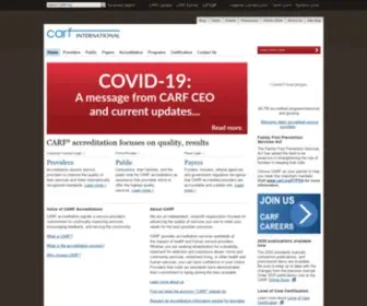 Carf.org(CARF International) Screenshot