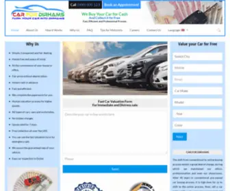 Carfordirhams.com(Sell My Car Online) Screenshot