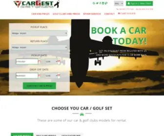Cargest.com(Car Hire and Golf Clubs Hire at Malaga Airport Costa del Sol) Screenshot