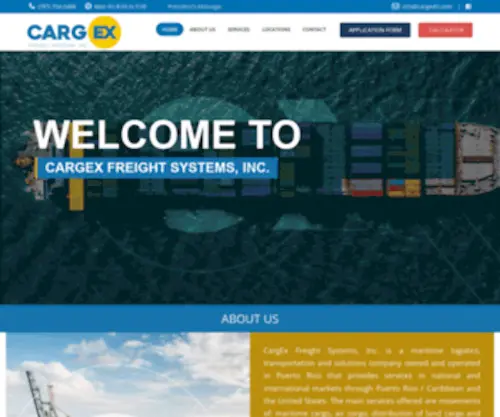 Cargexfs.com(Cargex Freight) Screenshot