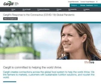 Cargill.be(Cargill is committed to helping the world thrive) Screenshot