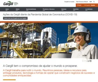 Cargill.com.br(A Cargill tem o compromisso de ajudar o mundo a prosperar) Screenshot