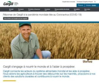 Cargill.fr(Cargill s'engage à nourrir le monde et à l’aider à prospérer) Screenshot