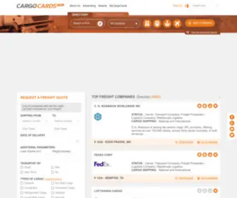 Cargo-Cards.com(Global Freight Portal) Screenshot