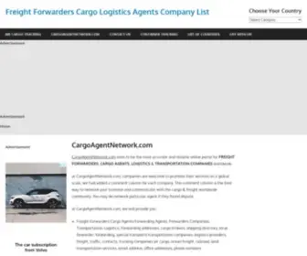 Cargoagentnetwork.com(Freight Forwarders Cargo Logistics Agents Company List) Screenshot