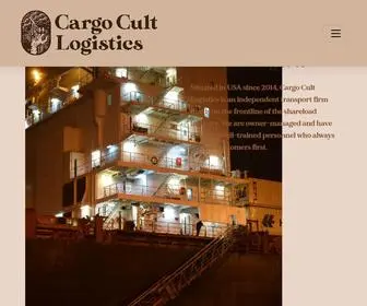 Cargocultlg.com(Cargo Cult Logistics) Screenshot