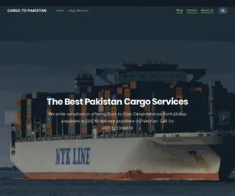 Cargotopakistan.com(Cargo to Pakistan) Screenshot