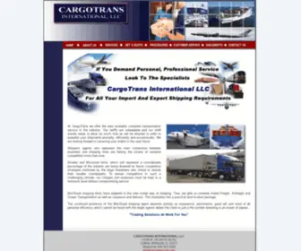 Cargotrans-INTL.com(CargoTrans International LLC) Screenshot