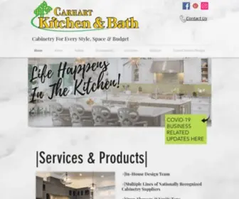 Carhartkitchenandbath.com(Cabinetry Design) Screenshot