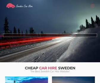 Carhire-Sweden.com(Car Hire Sweden) Screenshot