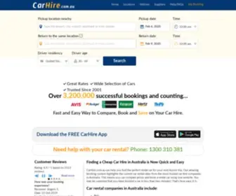 Carhire.com.au(Finding the perfect car rental in Australia) Screenshot