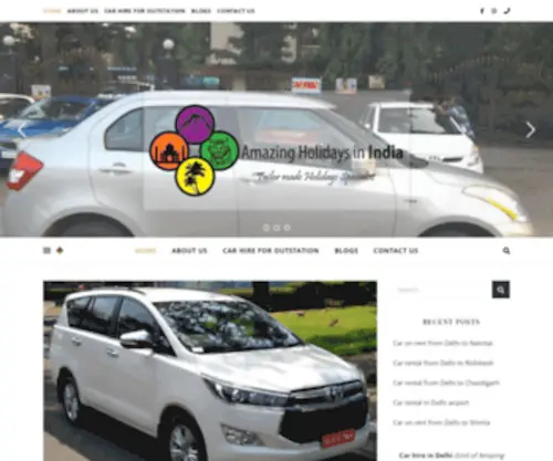 Carhireindelhi.com(Car hire in Delhi) Screenshot