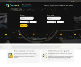 Carhunt.ro(Inchirieri Auto Bucuresti OTP Fara Taxe Ascunse 0 Garantie) Screenshot