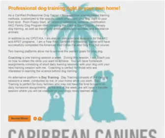 Caribbeancanines.net(Caribbean Canines LLC) Screenshot