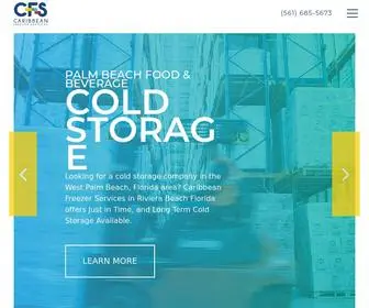 Caribbeanfreezerservices.com(South Florida Cold Storage Facility Caribbean Freezer Services in Palm Beach) Screenshot