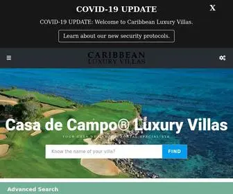Caribbeanluxuryvillas.com.do(Caribbean Luxury Villas) Screenshot