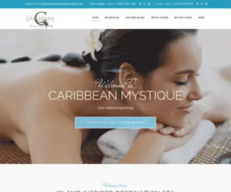 Caribbeanmystique.com(Massage & Wellness Spa) Screenshot