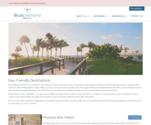 Caribbeanpride.com(Blue Diamond Resorts) Screenshot