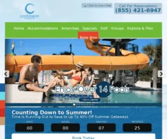 Caribbeanresort.com(Myrtle Beach Hotel) Screenshot