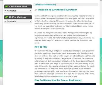 Caribbeanstudpoker.org Screenshot