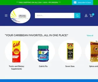 Caribbeantraditions.us(Caribbean Products Online) Screenshot