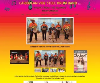 Caribbeanvibesteelband.com(Home) Screenshot