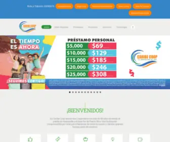 Caribecoop.com(Cooperativa de Ahorro y Cr) Screenshot