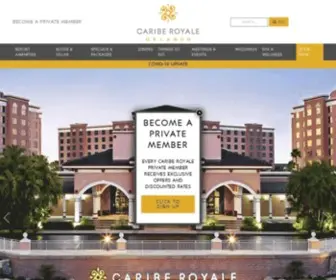 Cariberoyale.com(Luxury Hotel Suites in Orlando) Screenshot