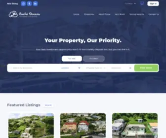 Caribidreams.com(Real Estate SVG) Screenshot
