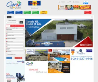 Cariblist.com(CaribList Barbados Real Estate and Property for Sale) Screenshot
