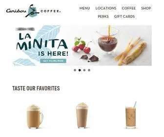 Cariboucoffee.com(Caribou coffee company) Screenshot